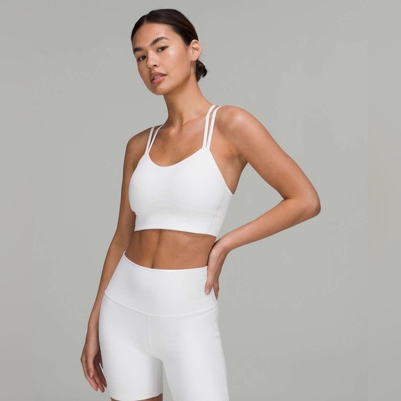 Lululemon Like A Cloud Longline Bra Light Support B/C Cup White - Picture 3 of 10